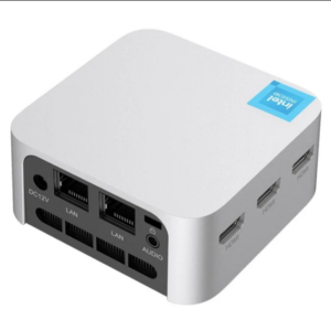T8 Plus Mini PC, Intel Alder Lake N100 Quad Core up to 3.4GHz, 16GB DDR5 512GB SSD, 2xRJ45 1000Mbps LAN, 3xUSB3.1 Wi-Fi 5 BT4.2 Audio, 3xHDMI 2.0 4K@6