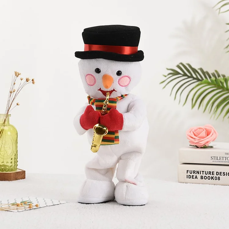 Electric Blowing Saxophone Santa