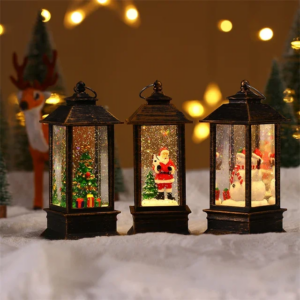 Snow Globe Christmas Lantern Decorations