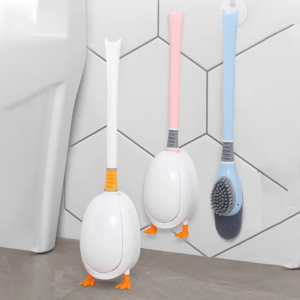 New Hot Sale Duck Silicone Toilet Brush WC Bathroom Accessories No Dead Corners Household Wash Cleaning Soft Bristle Artifact