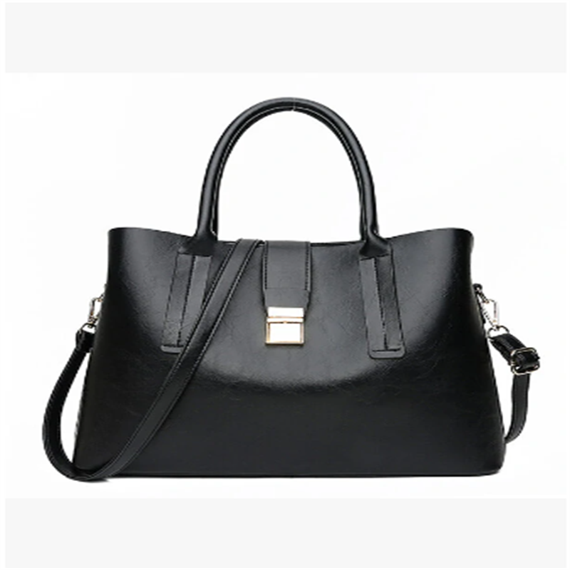 Solid Tote Handbag Shoulder Bag For Women