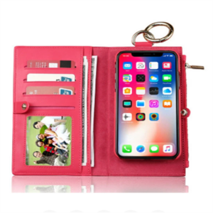 Men And Women Detachable Multifunction Genuine Leather Phone Cases For iphone 3 Card Slot Wallet