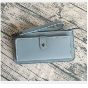 Women Faux Leather Solid Multi-function Long Wallet 12 Card Slots Phone Clutch Bags