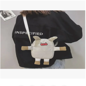 Cute Pig Cartoon Shape Canvas Bag Crossbody Bag For Women Girls