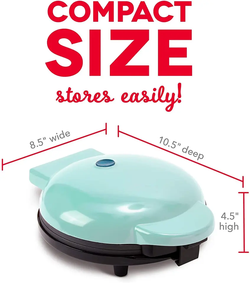 Mini Bubble Egg Cake Oven Breakfast Waffle Makers, Portable Premium Non-Stick Plates Electric waffle Maker Machine