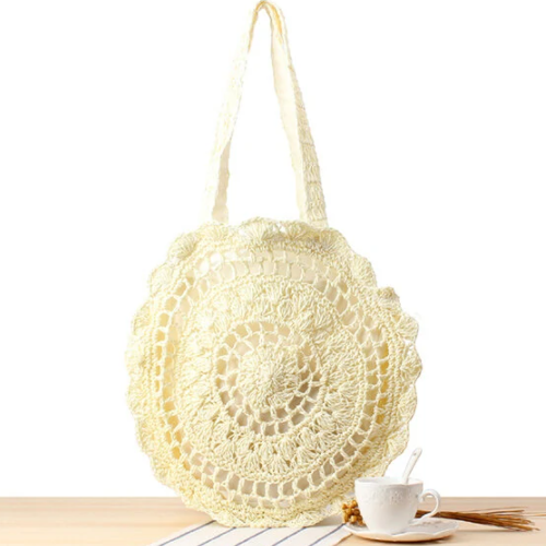 Straw Hollow Out Round Bag Shoulder Bag