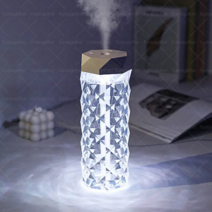 Crystal humidifier RGB colour changing colourful humidifier home desktop large capacity air purifier