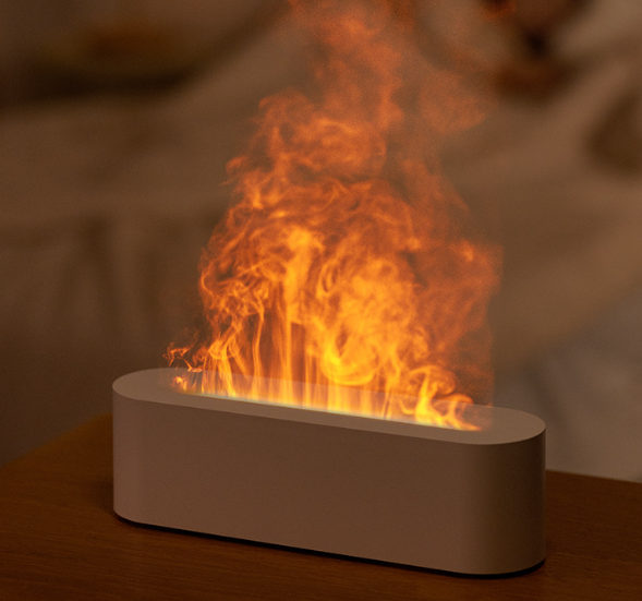 New desktop seven colours simulation flame aromatherapy machine home hotel usb air humidifier aromatherapy machine