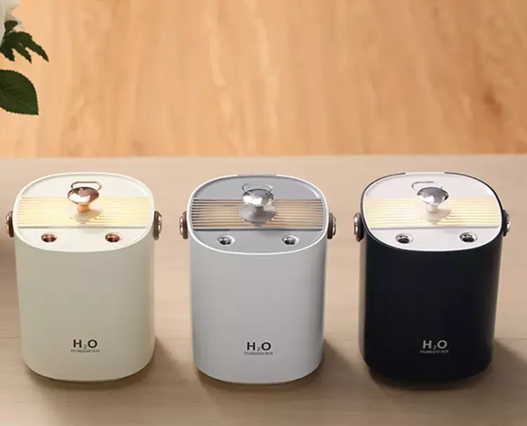 New dual spray mute portable humidifier home fog volume office bedroom air humidifier