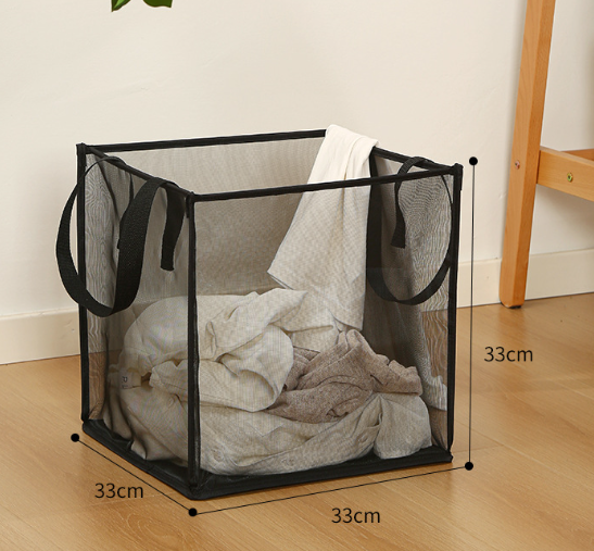 Mesh Dirty Laundry Basket Bathroom Large Multi-functional Laundry Basket Foldable Bathroom Bathroom Dirty Laundry Basket