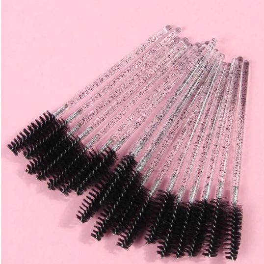 20pcs Disposable Micro Eyelash Comb Brush Spoolers Makeup Kit lash Extension Brushes Mascara Applicator Wand Lash Eyebrow Brush