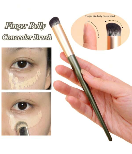Concealer Brush Foundation Brush Eye Mini Bevel Flat Top Nose Contour Brush 1pc Wooden Handle Concealer
