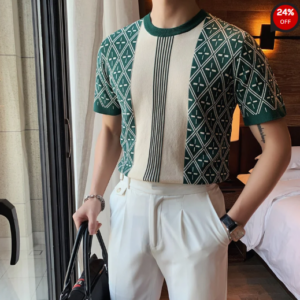 Short sleeved summer polo shirt for men