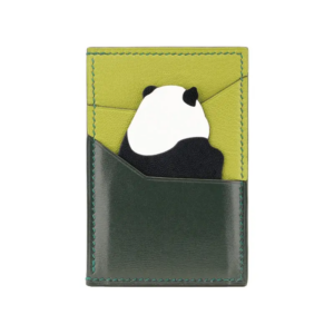 Unique Crazy Horse Leather Cartoon Card Holder Girls Wallets Women Wallet Cute Panda