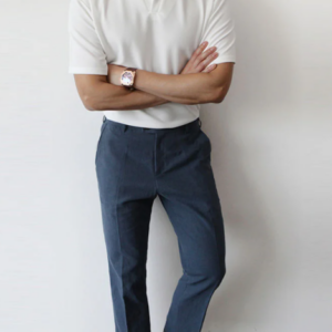 Gentlemans Classic Plain And Breathable Cotton Linen Pants