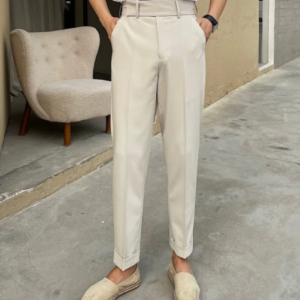 Vintage All-in-one Ironing Slim Long Trousers Male