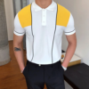 Gentleman Summer matching knitted polo shirt
