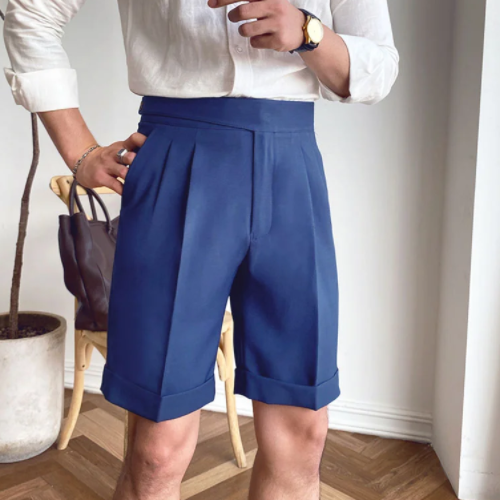 Gentleman Elegant Casual Shorts Men Pants