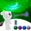 Astronaut star projection light LED bedroom ambient night light spaceman bluetooth music aurora lamp projector