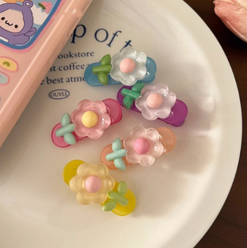 Ice cream flower sweet hairpin bangs clip side clip hairpin forehead broken hairpin hairpin makeup clip hair accessories women