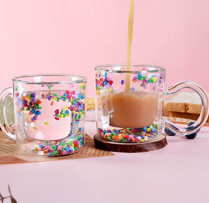 Love Flow Double cup Creative gift cup