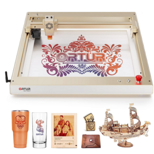 ORTUR OLM3 10W output power laser engraving machine, 0.05   0.1mm Compressed spot laser cutter join app control, travel speed up to 20000mm/min