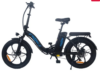 ONESPORT BK6 Electric Bike 48V 350W Motor 10Ah Battery Shimano 7 Speed Gear Front Suspension and Dual Disc Brakes – Black