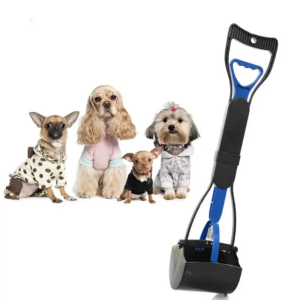 Pet Outdoor Cleaning Tool and long handle Dog Poop Scooper Poop Picker With Poop Bag Dispenser