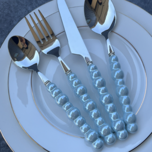 Pearl handle knife, fork and spoon