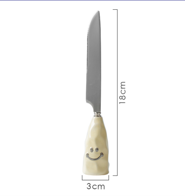 Smiley stainless steel cutlery set
