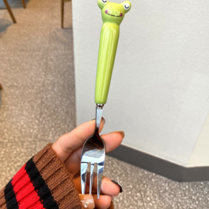 Stainless steel spoon and fork