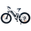 ONESPORT ONES1 Electric Bike 26 4.0 Inch Fat Tires 48V 500W Motor 10Ah Battery 25Km/h Max Speed Shimano 7 Speed – White