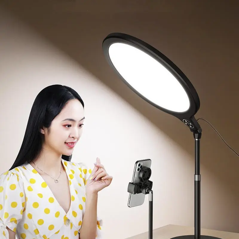 Photo full-screen beauty light cell phone telescopic desktop floor stand live light fill light stand