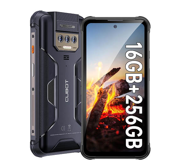 CUBOT Kingkong Power(2023) Outdoor Smartphone Android 13, 16GB(8+8)/256GB, 10600mAh(33W), 6.5" FHD+ Outdoor Handy Ohne Vertrag mit Glare Taschenl
