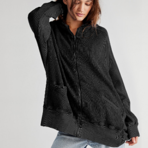 Cardigan zipper hoodie cross-border explosion home wear women’s hoodie long coat