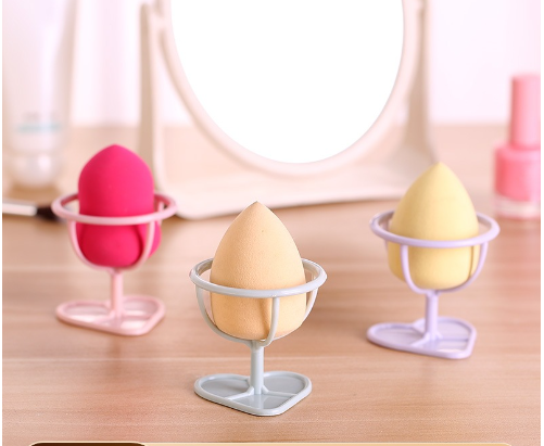 Wholesale beauty makeup sponge holder stand drying rack egg powder puff display stand