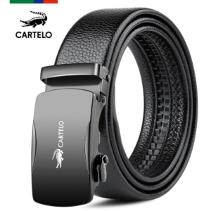 men’s new automatic buckle men’s trouser belt student belt buckle head belt men