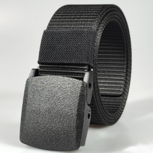Smooth Buckle Nylon Tactical Belt Men’s Outdoor Sports Labour Metal Free Canvas Military Training Belt