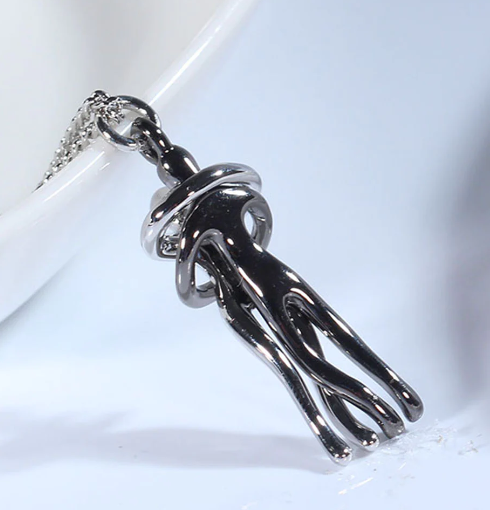 S925 Sterling Silver Villain Hug Necklace
