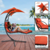Cearance SaleOutdoor Hanging Curved Steel Chaise Lounge Chair