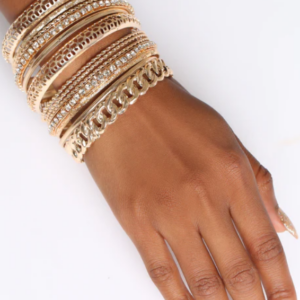 The Whole Fam Bam Bangle Set – Gold
