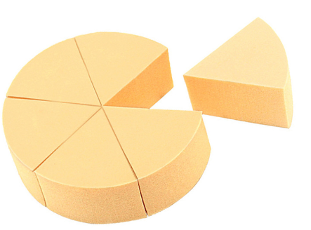 Triangle supersoft wet and dry makeup sponge non-latex hydrophilic minor sector makeup sponge