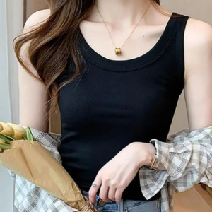 Boom Modal cotton halter vest for women with a summer threaded undertop wearing sleeveless – a hair replacement