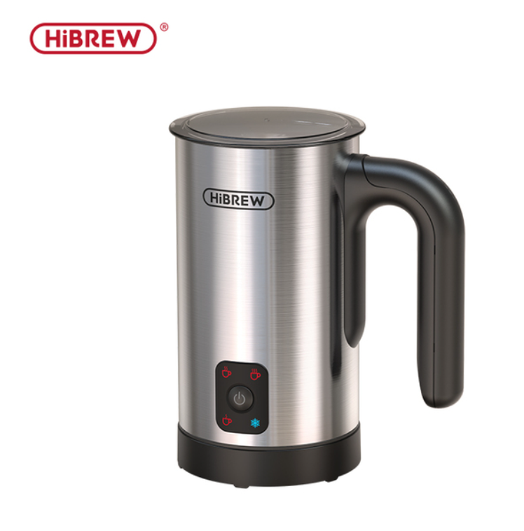 HiBREW M3A 4 in 1 Milk Frother Frothing Foamer Fully automatic Milk Warmer Cold/Hot Latte Cappuccino Chocolate Protein powder M3A