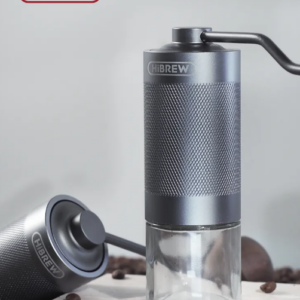 HiBREW G4 Manual Coffee Grinder Portable High Quality Hand Grinder Mill Aluminium With Visual Bean Storage G4