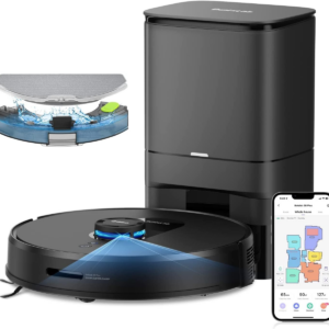 360 S8 Plus Robot Vacuum and Mop Combo, Botslab Self-Empty LIDAR Navigation Smart Mapping Robot, 2700Pa Suction, Carpet Detection, Work with Alexa, WI