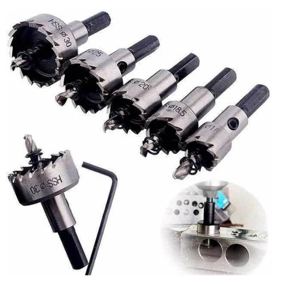 Drill Bit Hole Set for Metal (5 pcs)