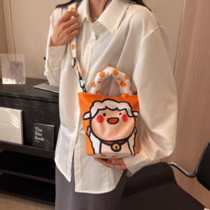 Cartoon Graffiti Bucket Bag Bag 2022 New Bucket Bags Niche Design Tote Shoulder Crossbody Women’s Bag Small Bag