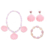 New hot models Barbie girls children adult necklace earrings set pearl shell mermaid jewelry
