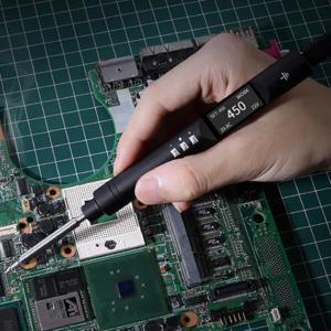 PTS200 T13 100W PD3.0 Smart Soldering Iron CNC Metal Housing Software Upgradeable Programing Compatible with T12 TS101 PINE64 – TS-C4